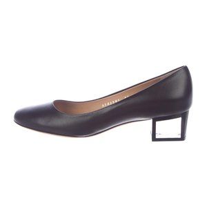 Ferragamo Ninfea Black Pumps Lucite Heel